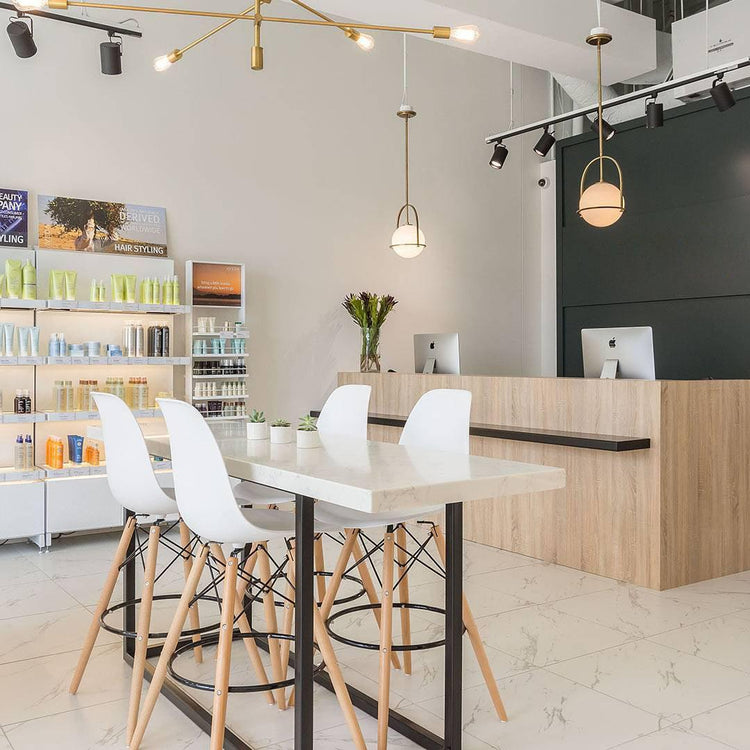 Elegant rund glaspendel