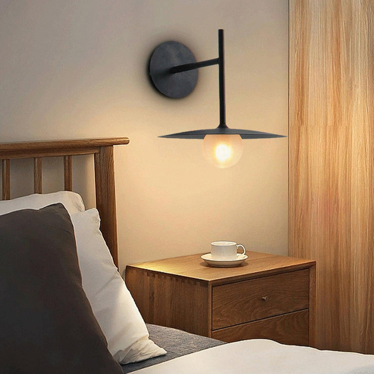 Moderne Disc Glas Væglampe