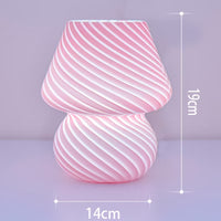 Retro kreativ glas svamp bordlampe
