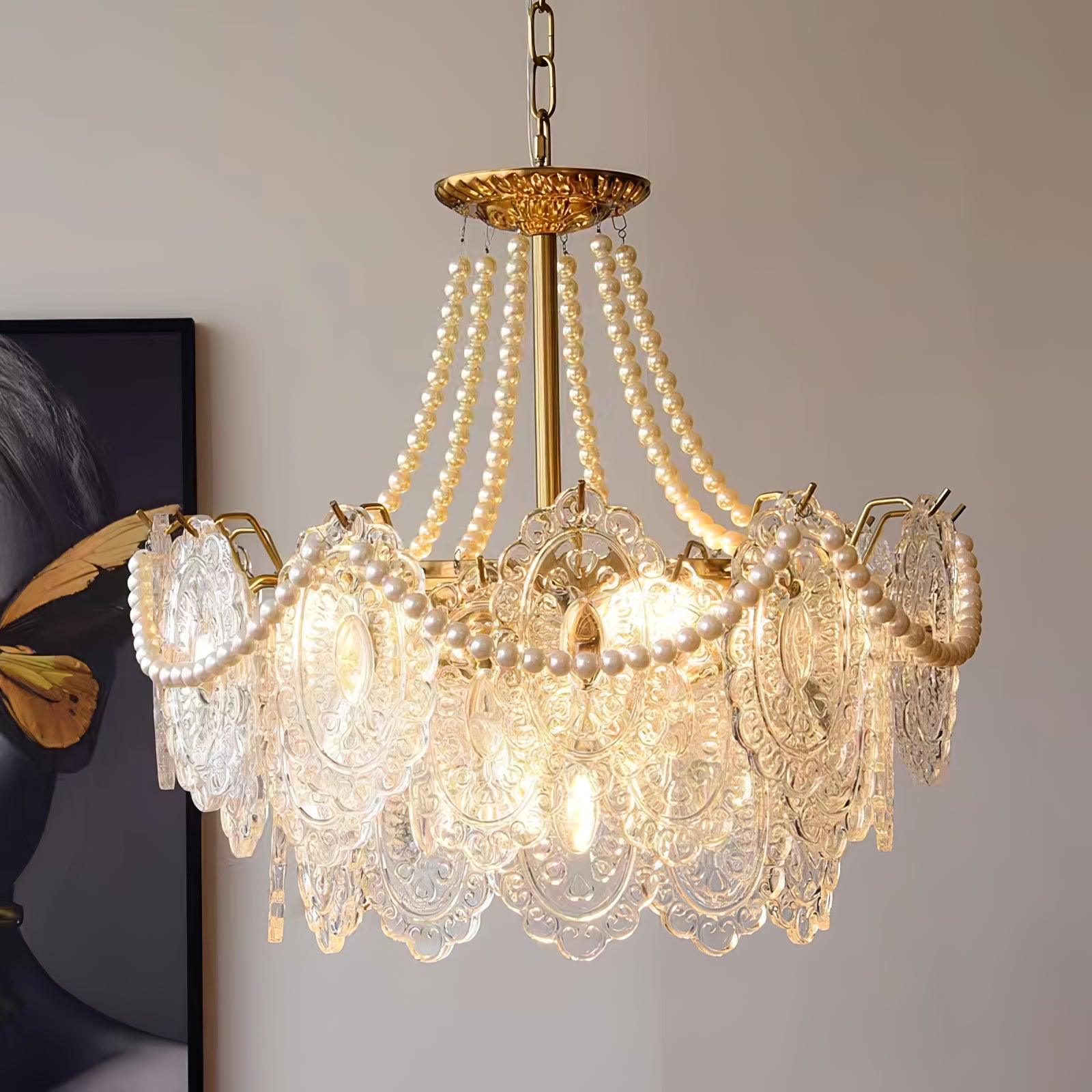 Lampadario in vetro Serenity