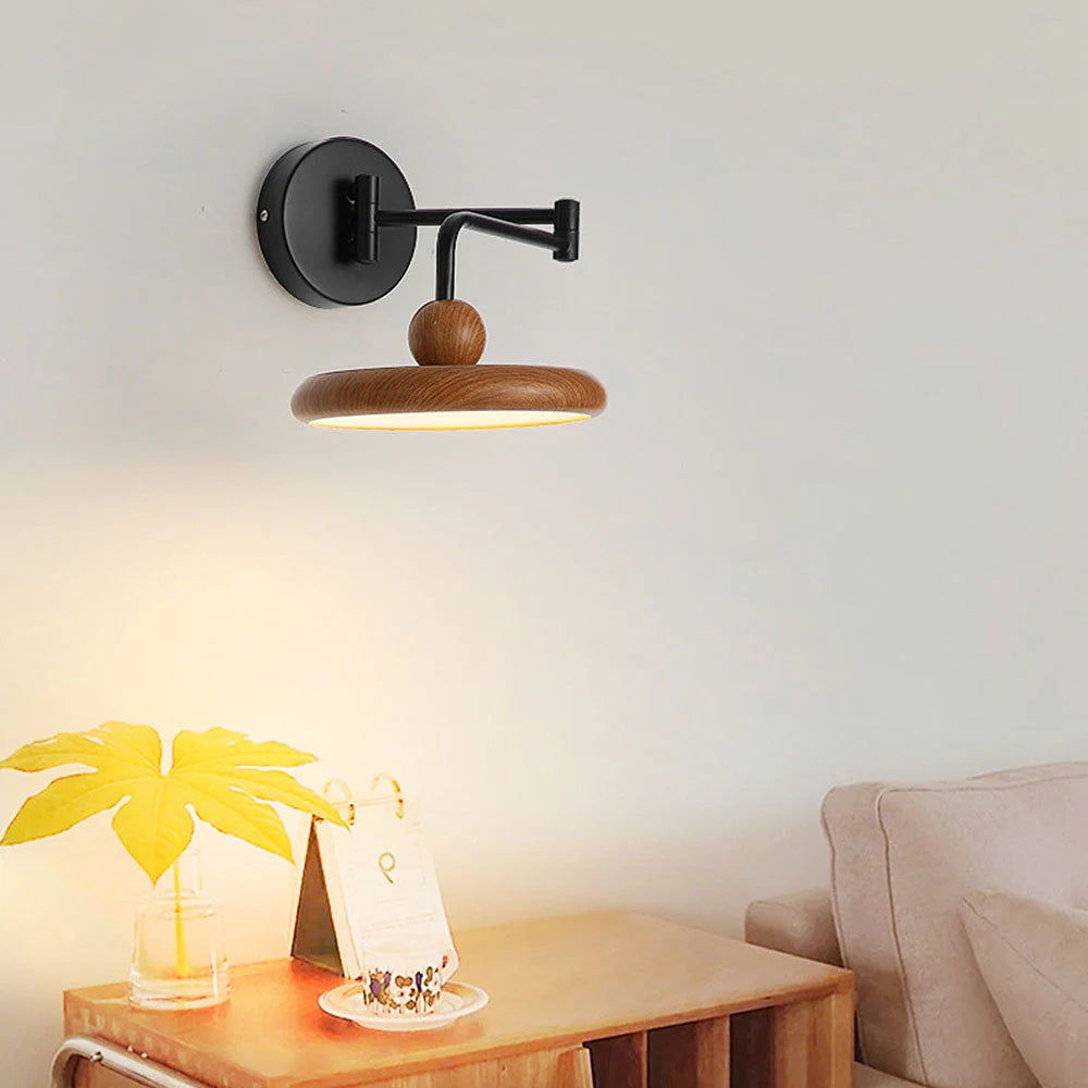 Lampada da parete moderna rotonda in metallo