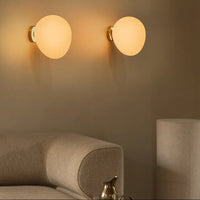 Minimalist Oval Stone-Effect Wall Light