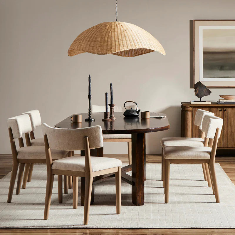 Handmade Minimal Rattan Pendant Light