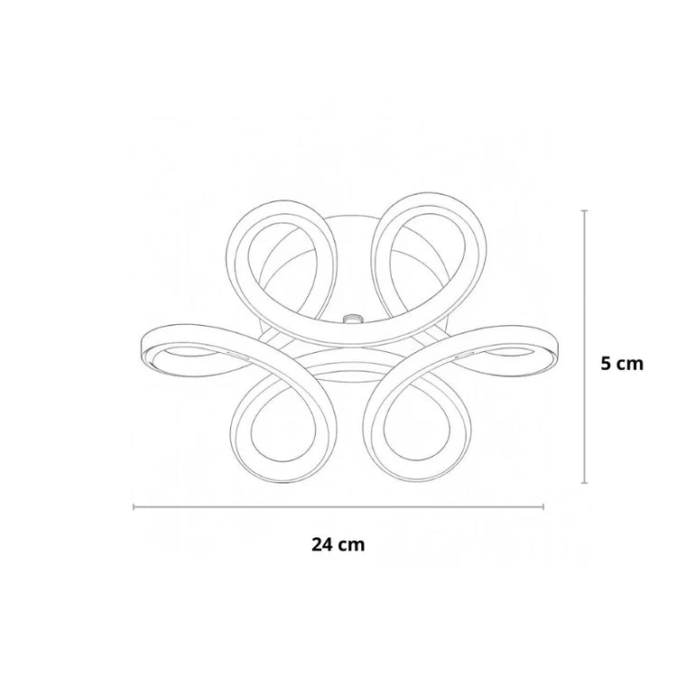 Elegant LED loftslampe