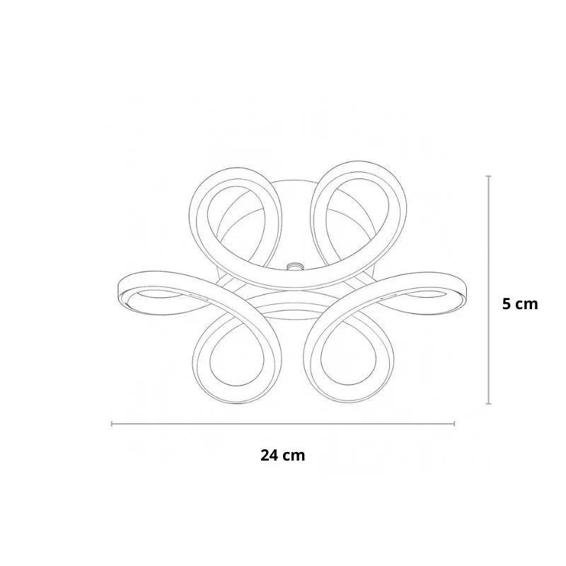 Plafoniera LED elegante