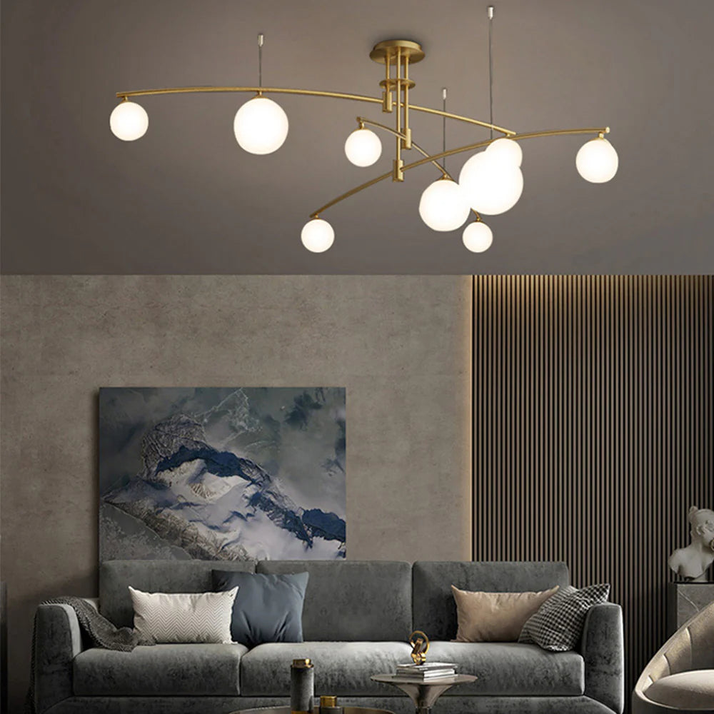 Lampadario a sfera nordica