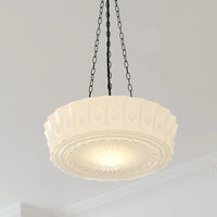 Klassische weiße runde Anhängerlampe