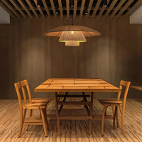 Boho Woven Sunhat Pendant Light