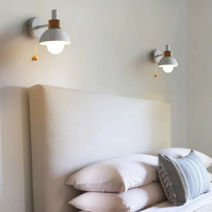 Trendy væglampe i rund jern