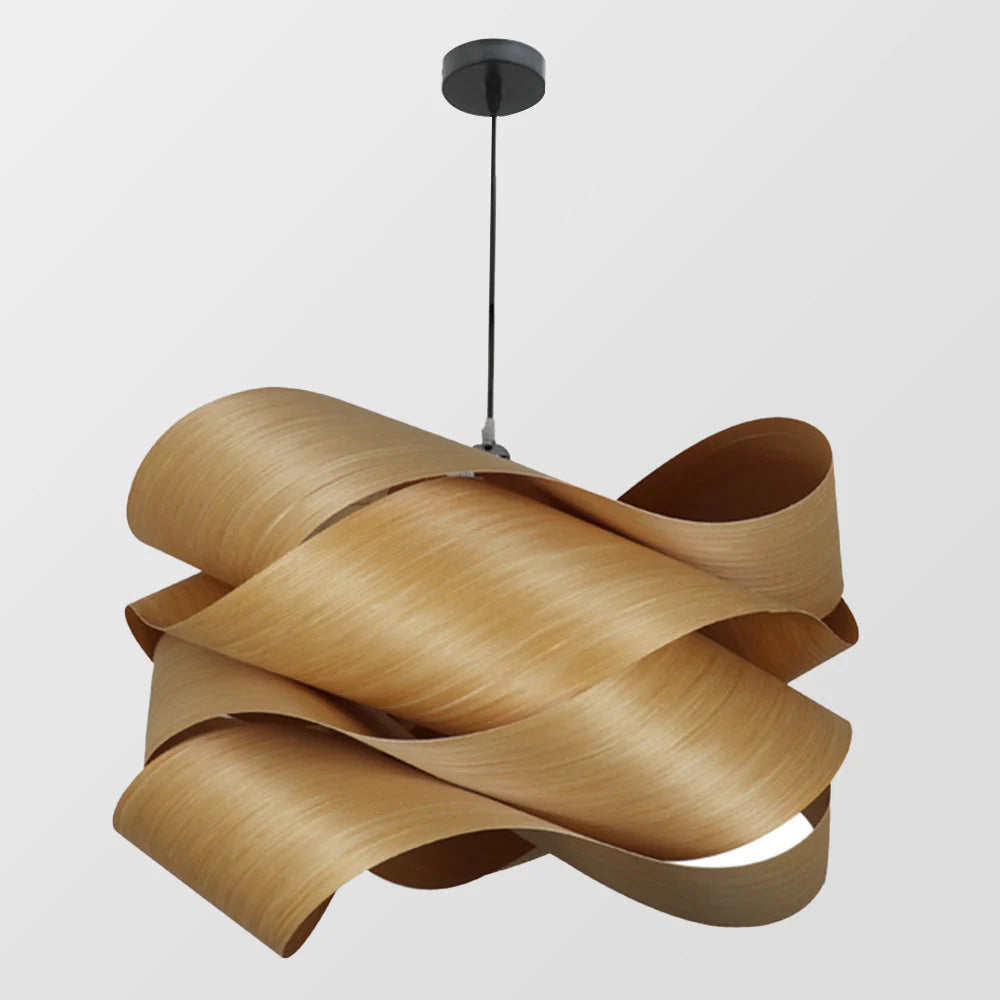 Suspension rétro en bois irrégulière