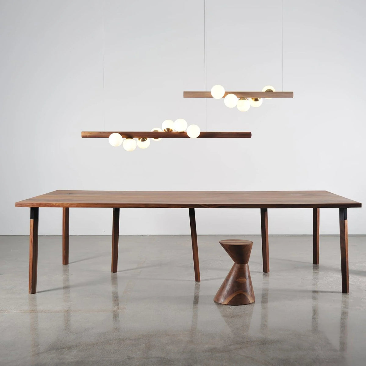 Noordse houten hanglamp