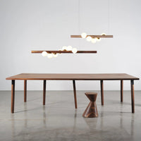 Noordse houten hanglamp