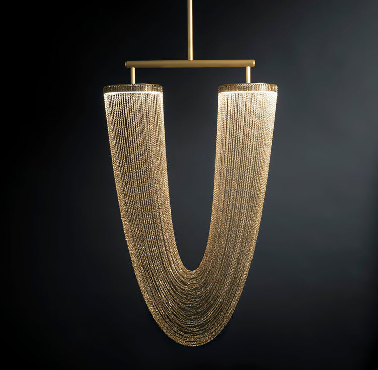 Elegant Drapery Pendant Light