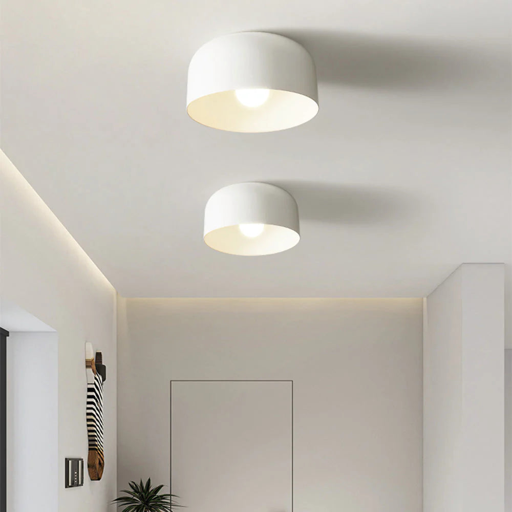 Scandinavian Round Iron Ceiling Light