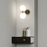 Elegant Copper Globe Wall Light