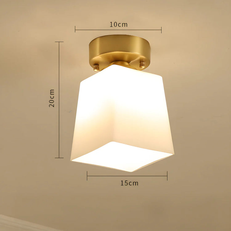 Moderne dekorativ Cube glasloftslampe