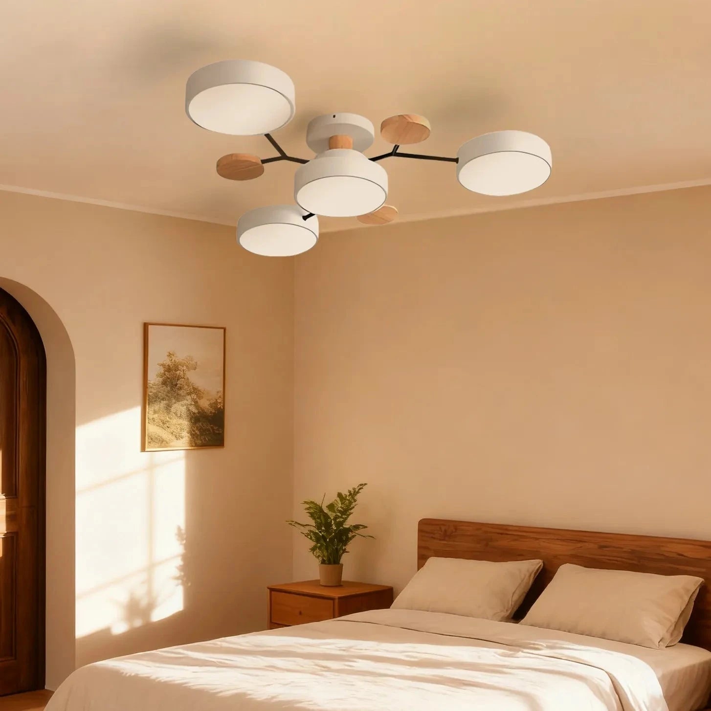 Plafoniera a LED circolare moderna in acrilico nordico