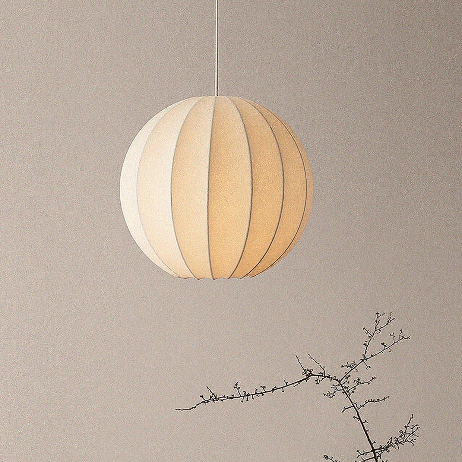 Lampada a sospensione in seta Aeris