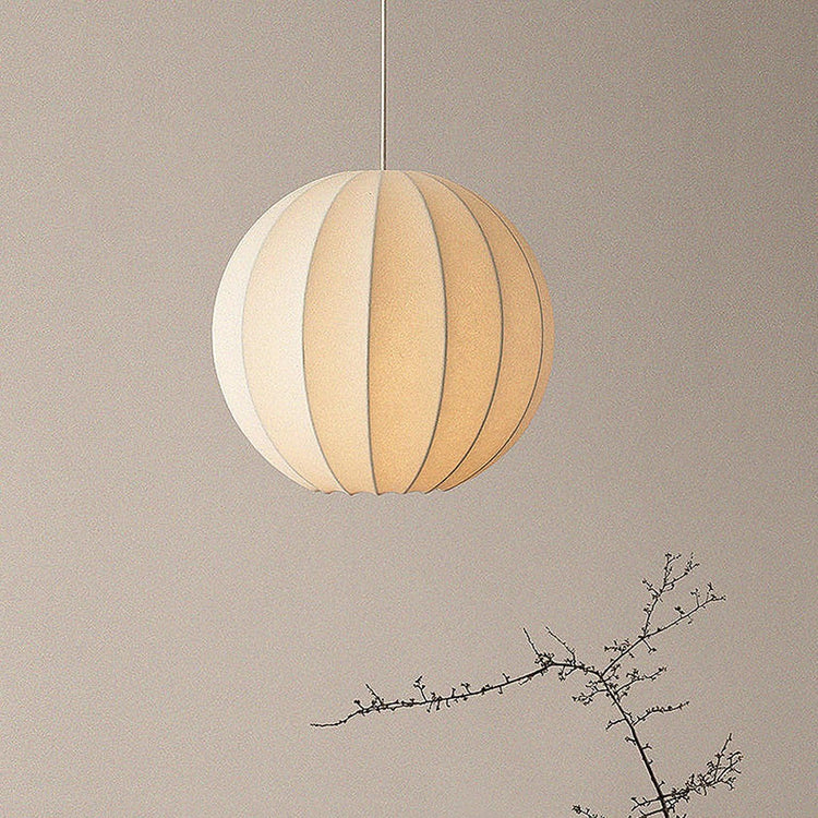 Minimalistisk ribbelysning i rund stof