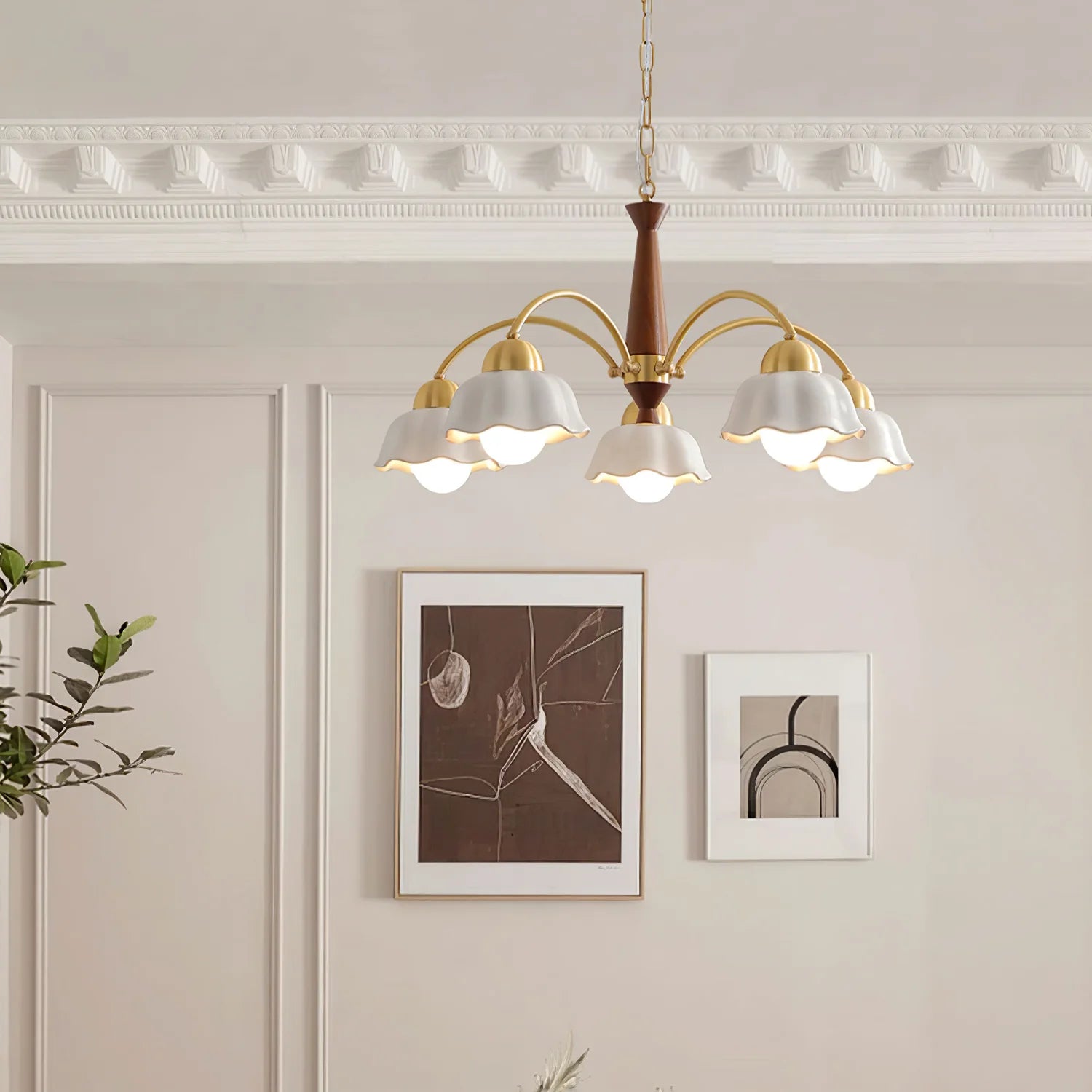 Lampadario in ottone di Stoccolma