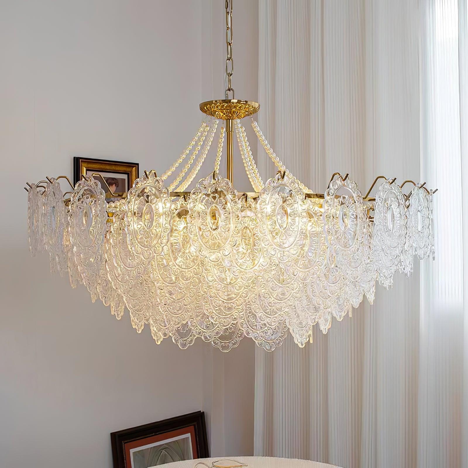 Lampadario in vetro Serenity