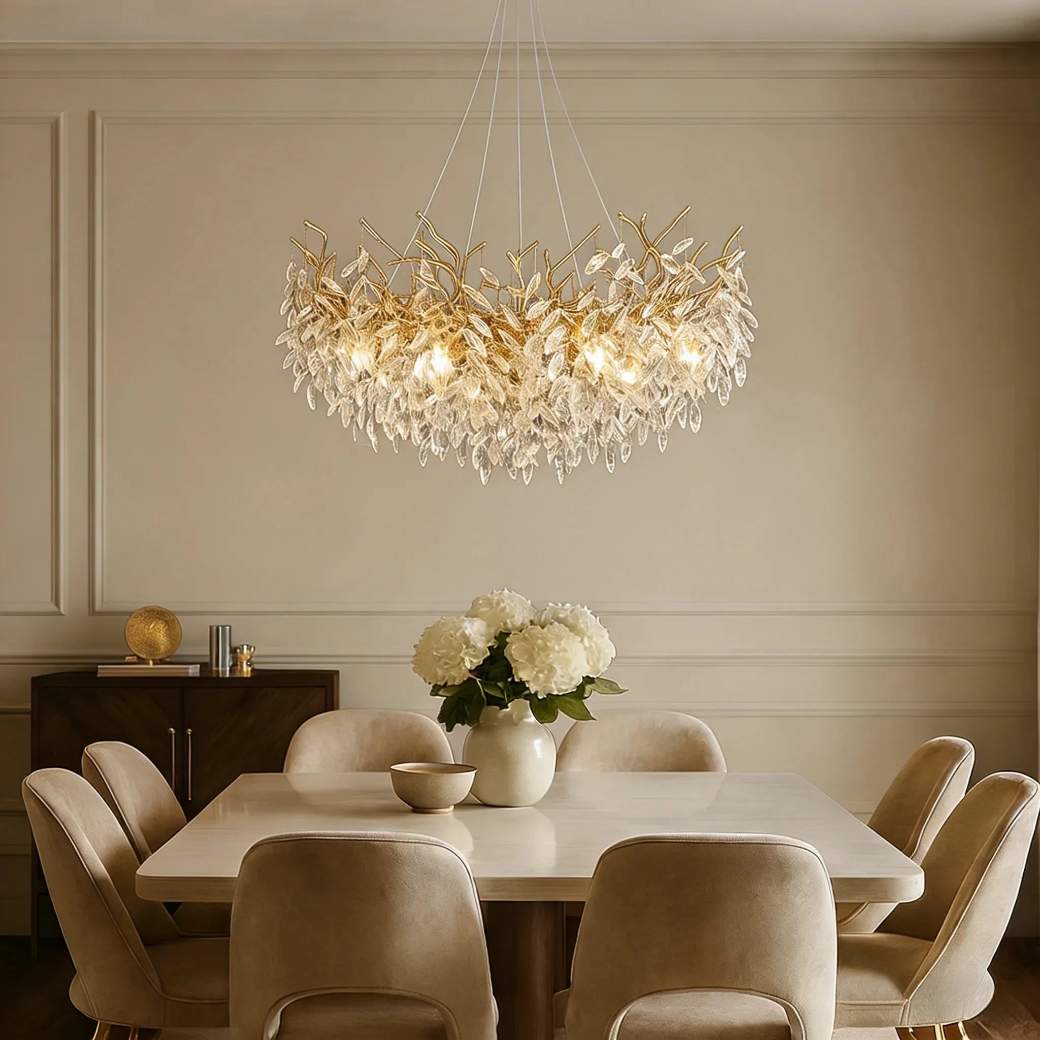 Lampadario moderno da soffitto in cristallo di lusso