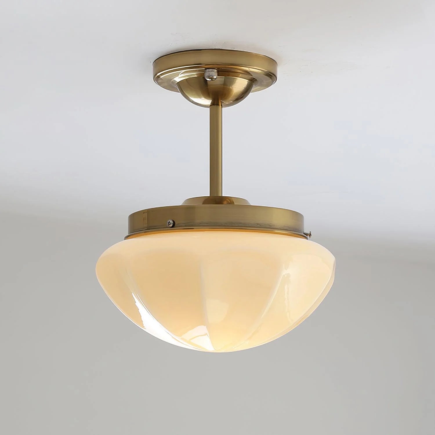 Elegant Sleek Dome Glass Ceiling Lamp