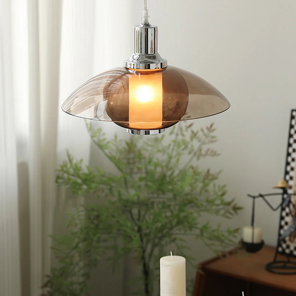 Modern Clear Glass Pendant Light