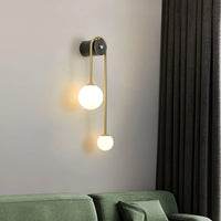 Luce murale dell'arco dorato