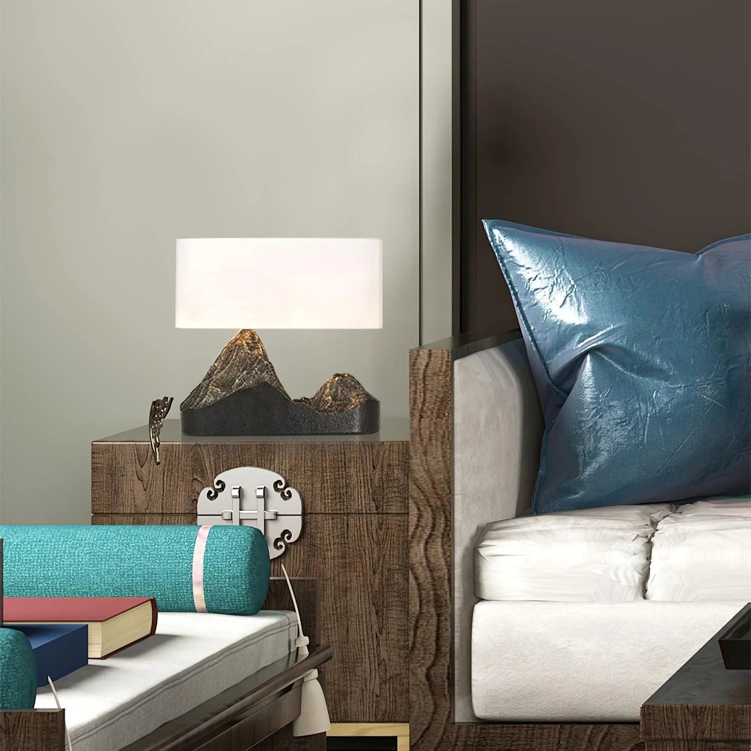 Stylish Stone Resin Table Lamp