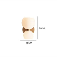 Twin Sphere Contemporary Wall Light
