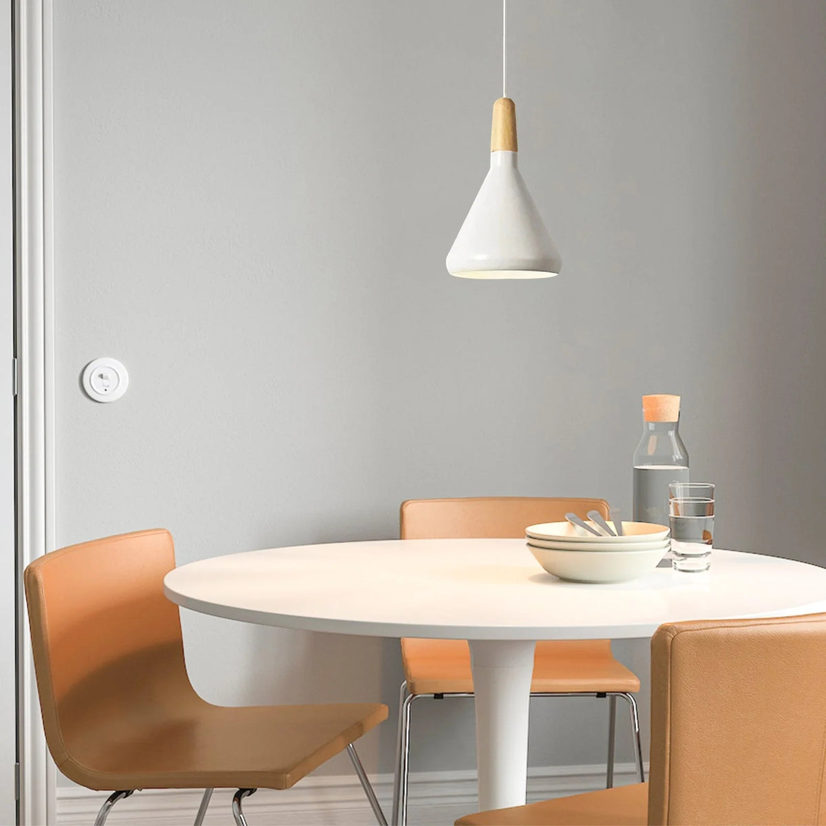 Levendige kegel modern hanglamp