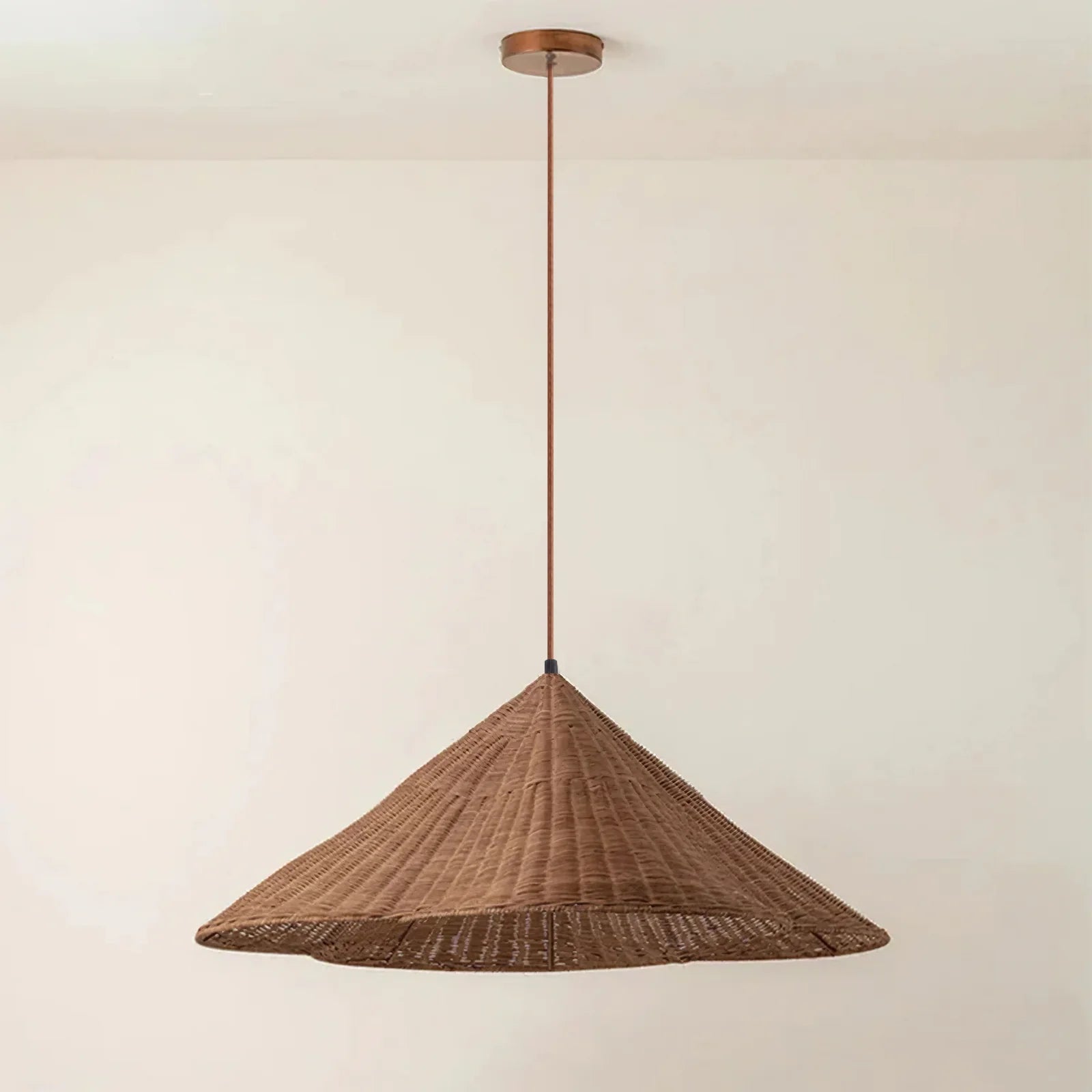 Lampada a sospensione smerlata intrecciata Boho