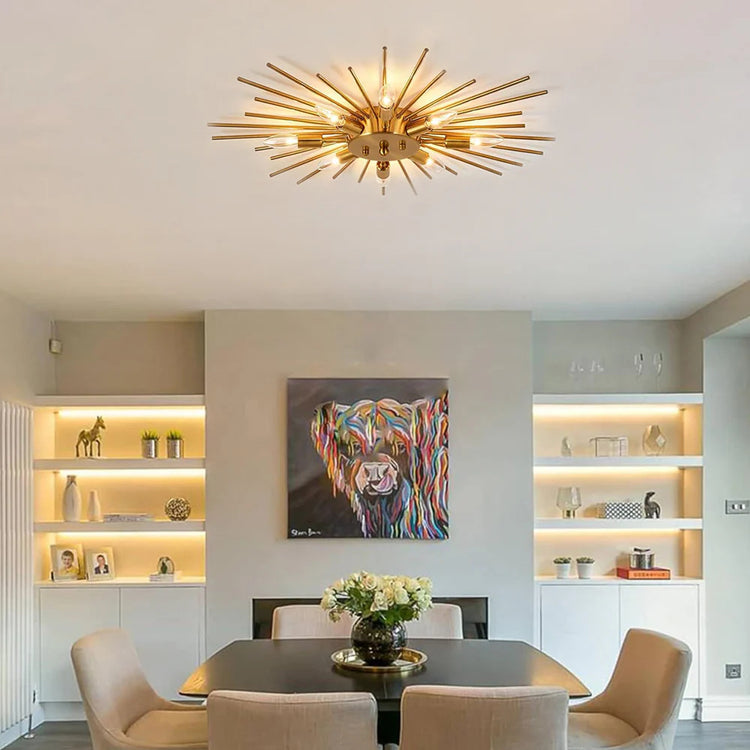 Moderne uregelmæssigt jernværksloftslys