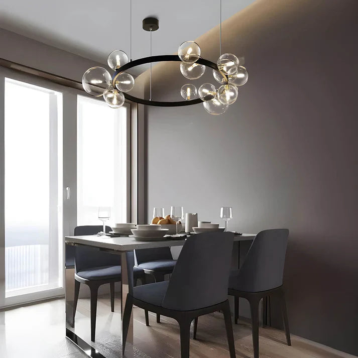 Contemporary Alyse LED Ring Chandelier