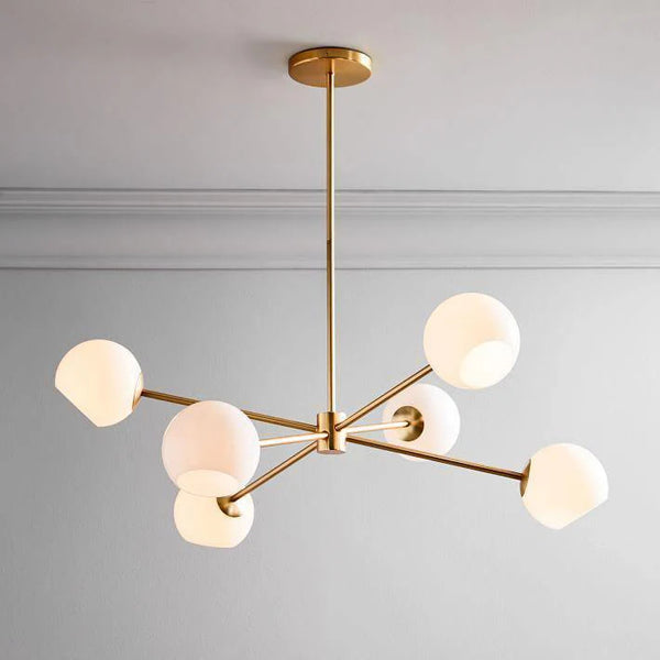 Modern Axis Glass Chandelier