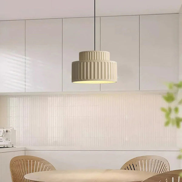 Sleek Bauhaus Resin Drop Light