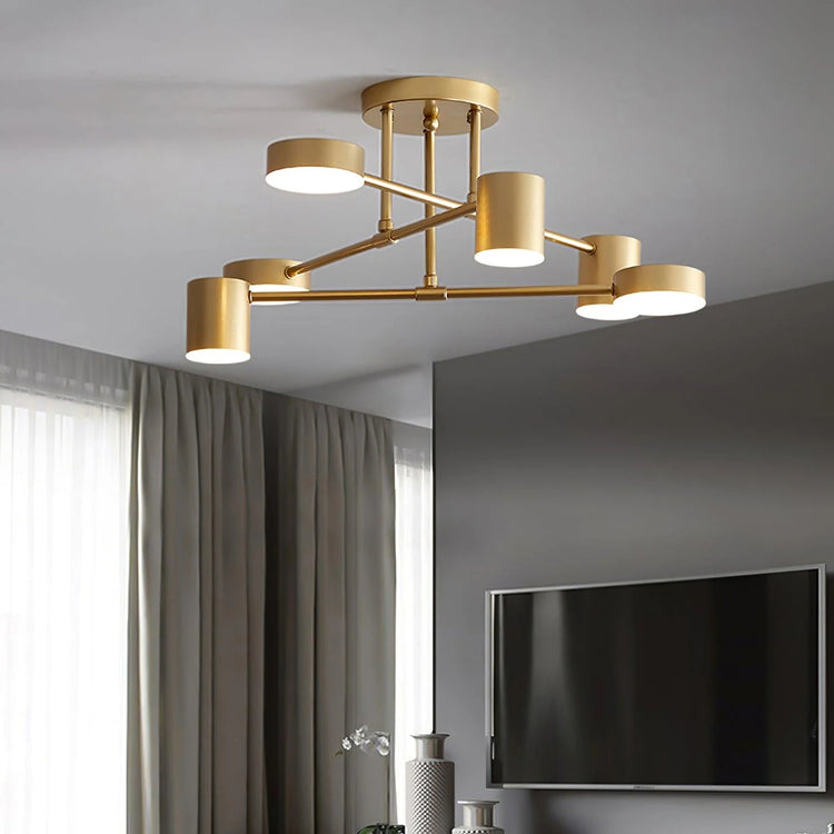 Novel Geometric Metal Ceiling Light