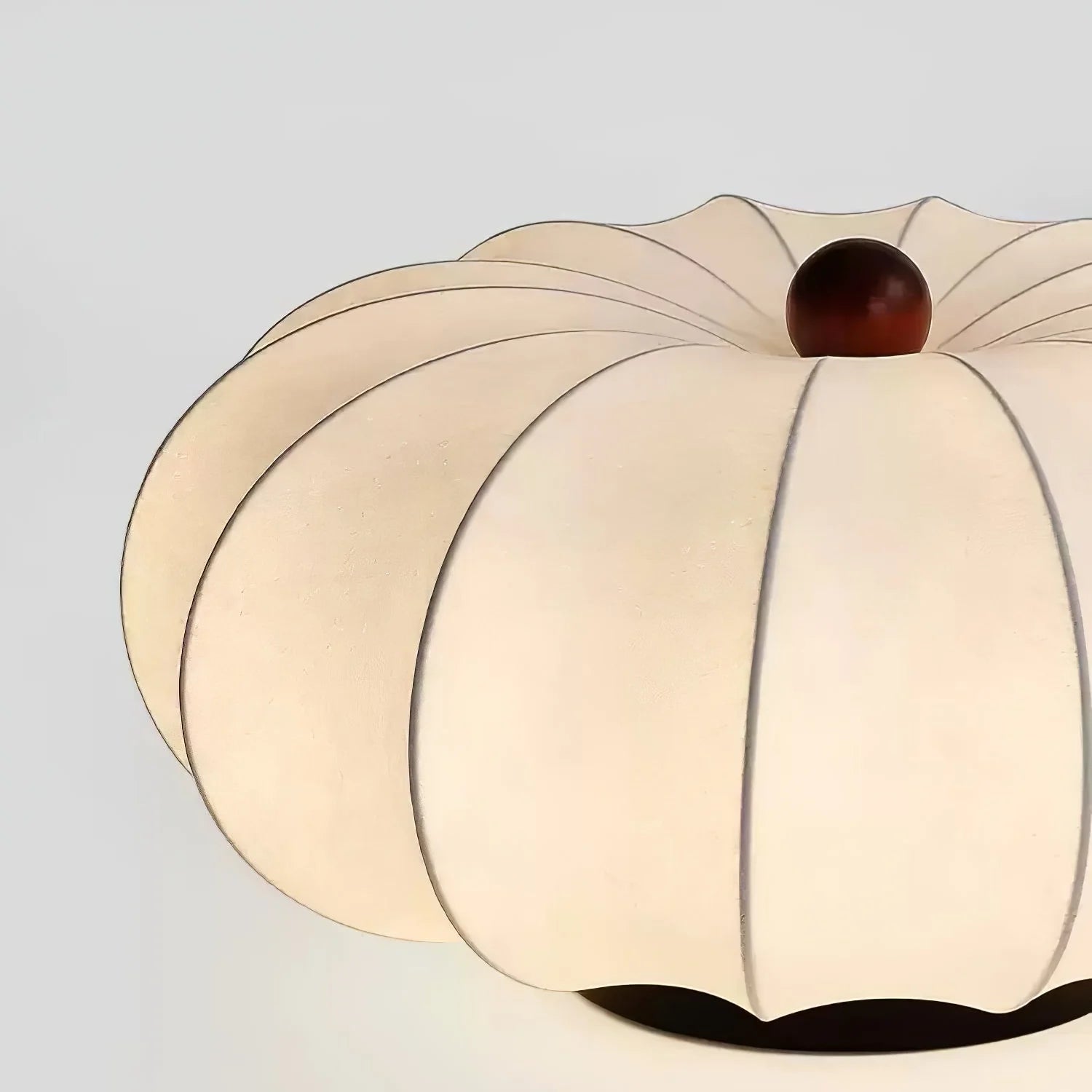 Trendy Round Silk Ceiling Light