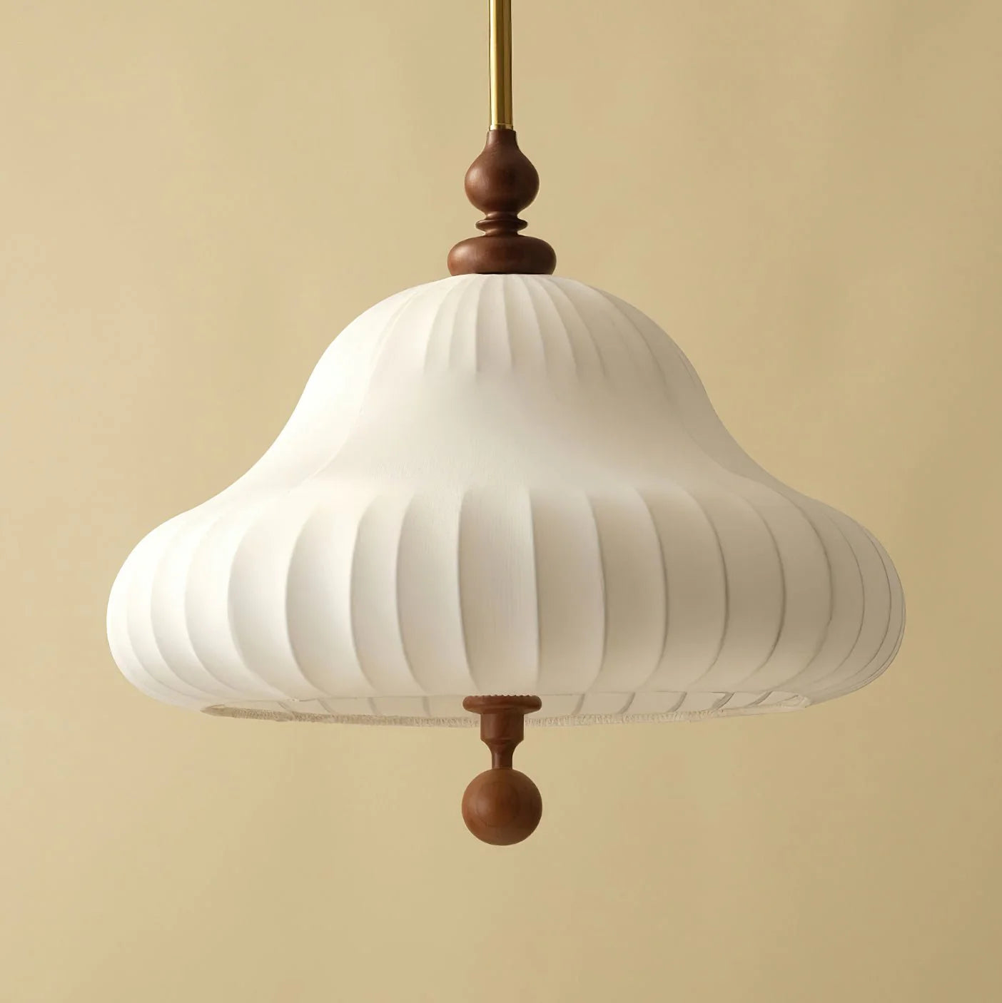 Lampe à suspension en tissu pétale oriental