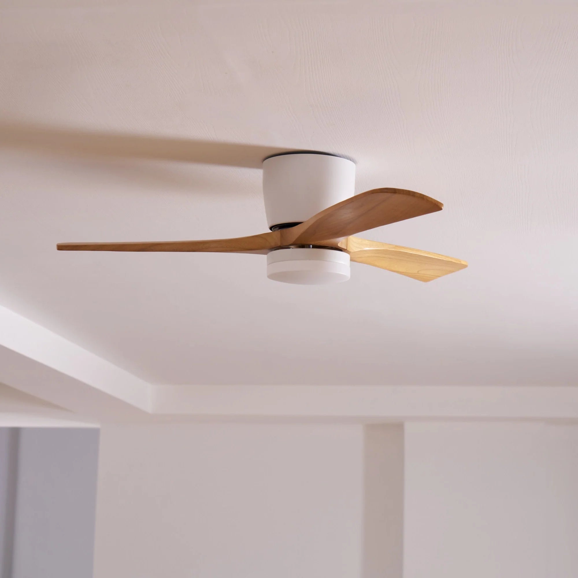 Lampe de ventilateur de plafond moderne WoodAura