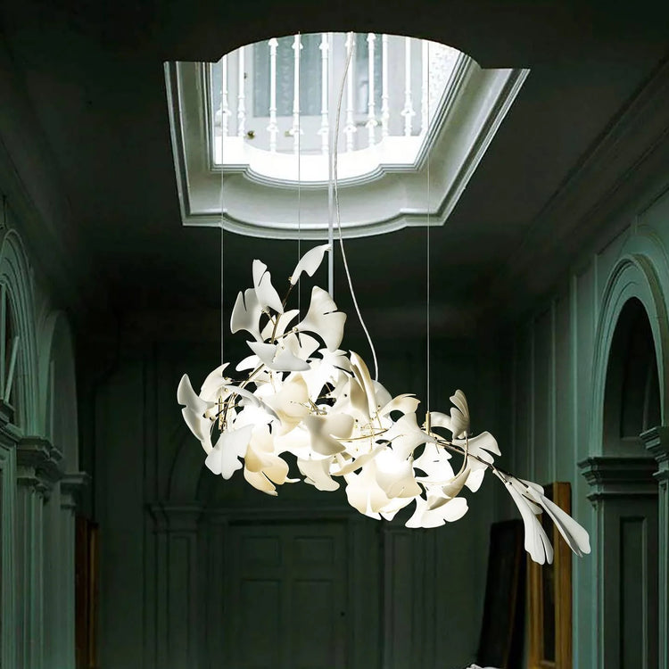 Stylish Petal-Glow Metal Chandelier