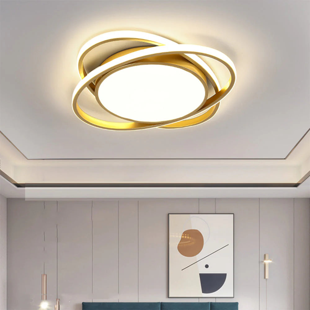 Elegante plafoniera LED rotonda nordica