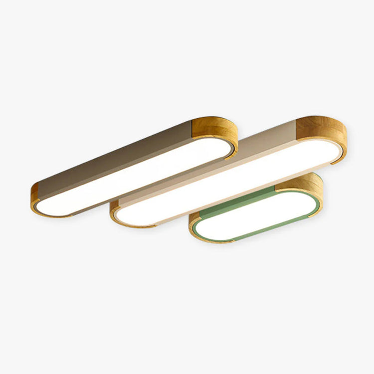 Moderne aflangt ovalt metalloftslys