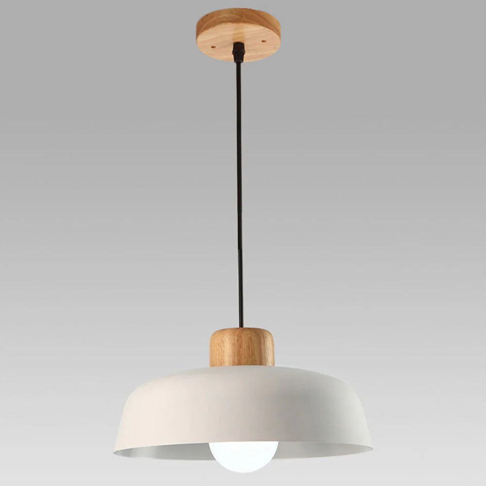 Lampe à suspension ronde moderne en métal