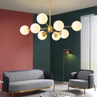 Nordic Ball Cream Glass lysekrone