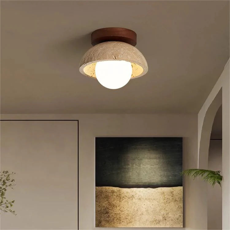 Modern Industrial Stone Wall Light