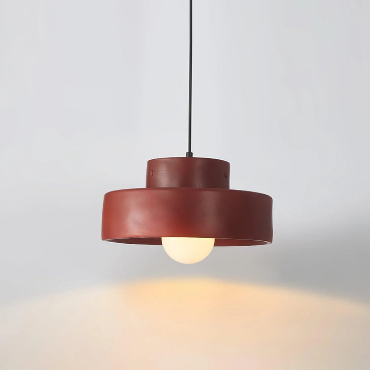 Contemporary Circle Resin Pendant Light