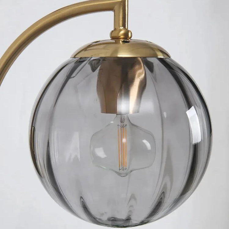 Farvet vandmelon glas væglampe