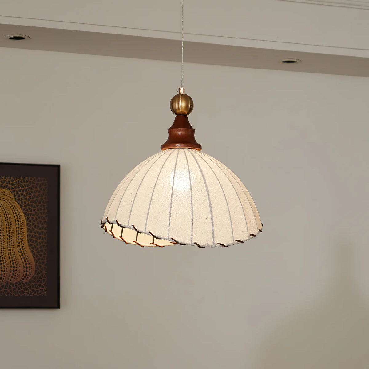 Französische Wabi-Sabi Vintage Pendelleuchte